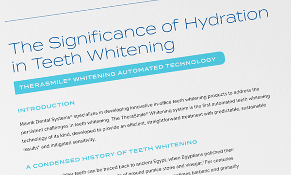 Significance of Hydration in Teeth Whitening